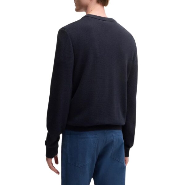 BOSS Ecaio Knitted Navy Long Sleeve Sweater 2