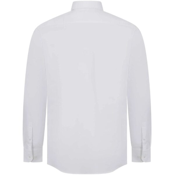 BOSS Hank Slim fit White Shirt In Easy Iron Stretch Cotton Twill