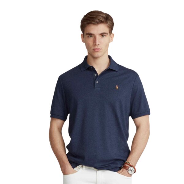 Polo Ralph Lauren Custom Slim Fit Soft Cotton Refined Navy Polo Shirt 2