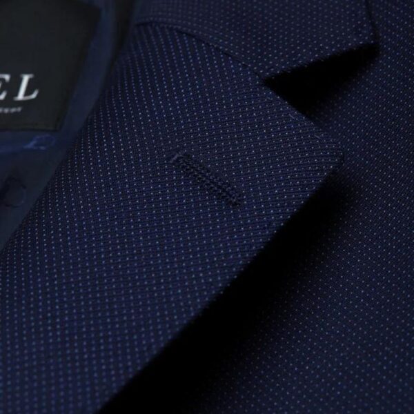 DIGEL Textured Pin Dot Blue Suit 3