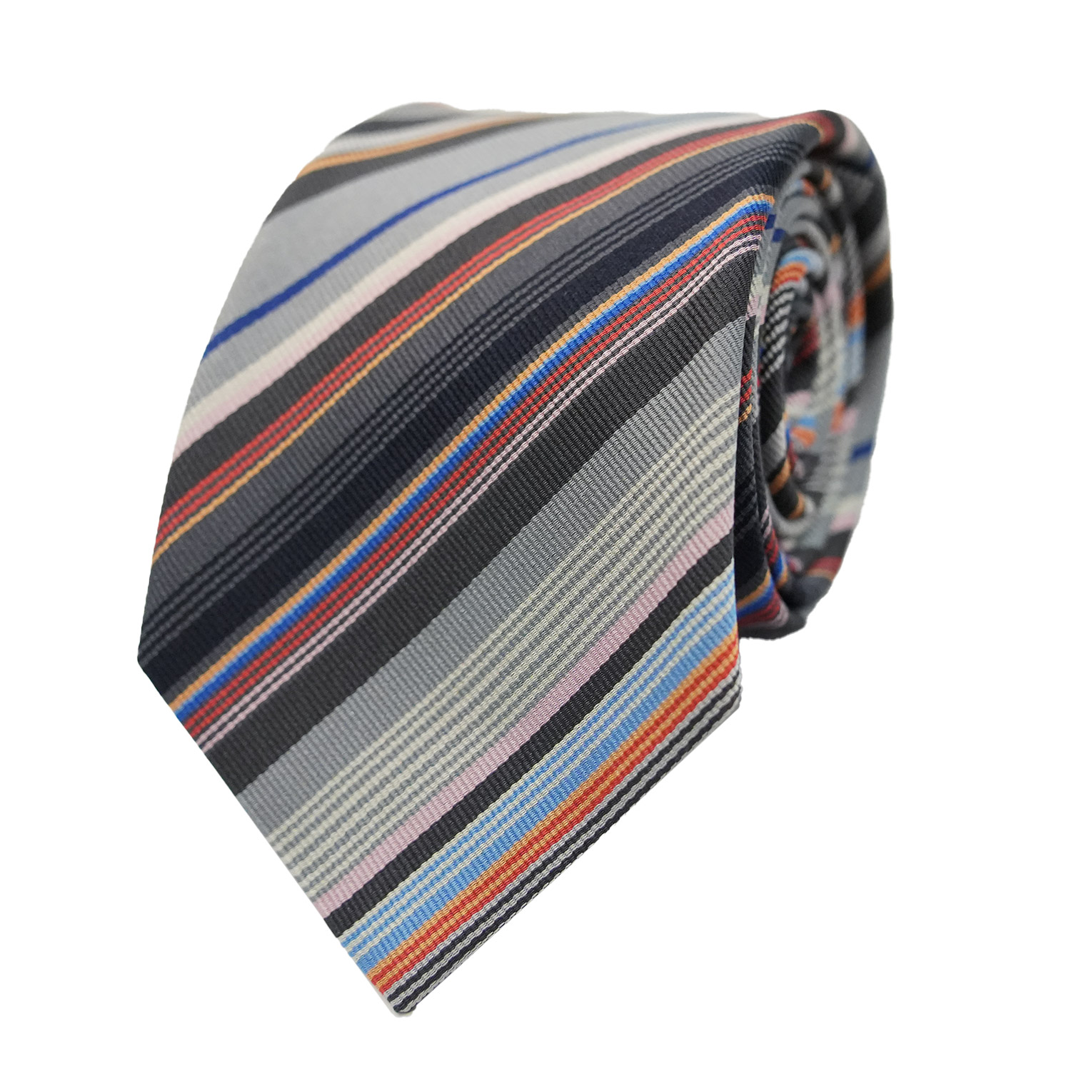 Paul Smith Multi Colour Stripe Tie