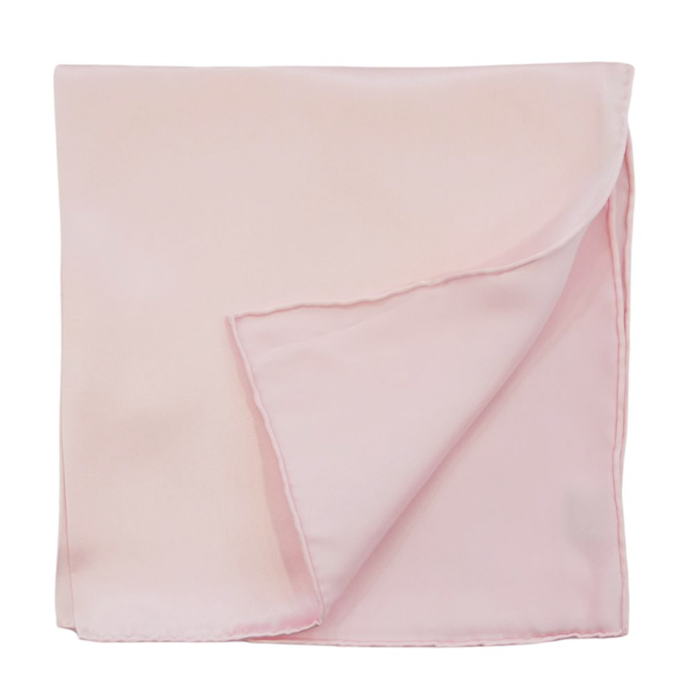 WARWICKS Silk Light Pink Pocket Square