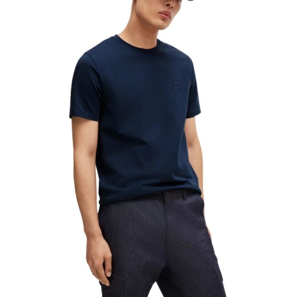 BOSS Tales Dark Blue Crew Neck T Shirt