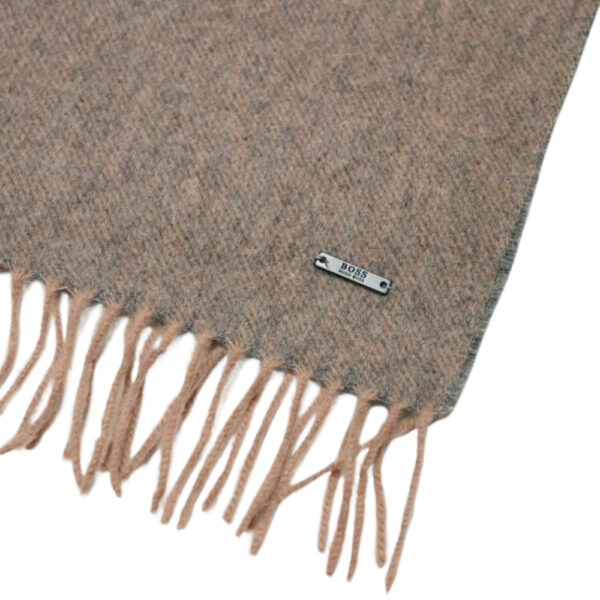 Boss Wool Sand Scarf fabric