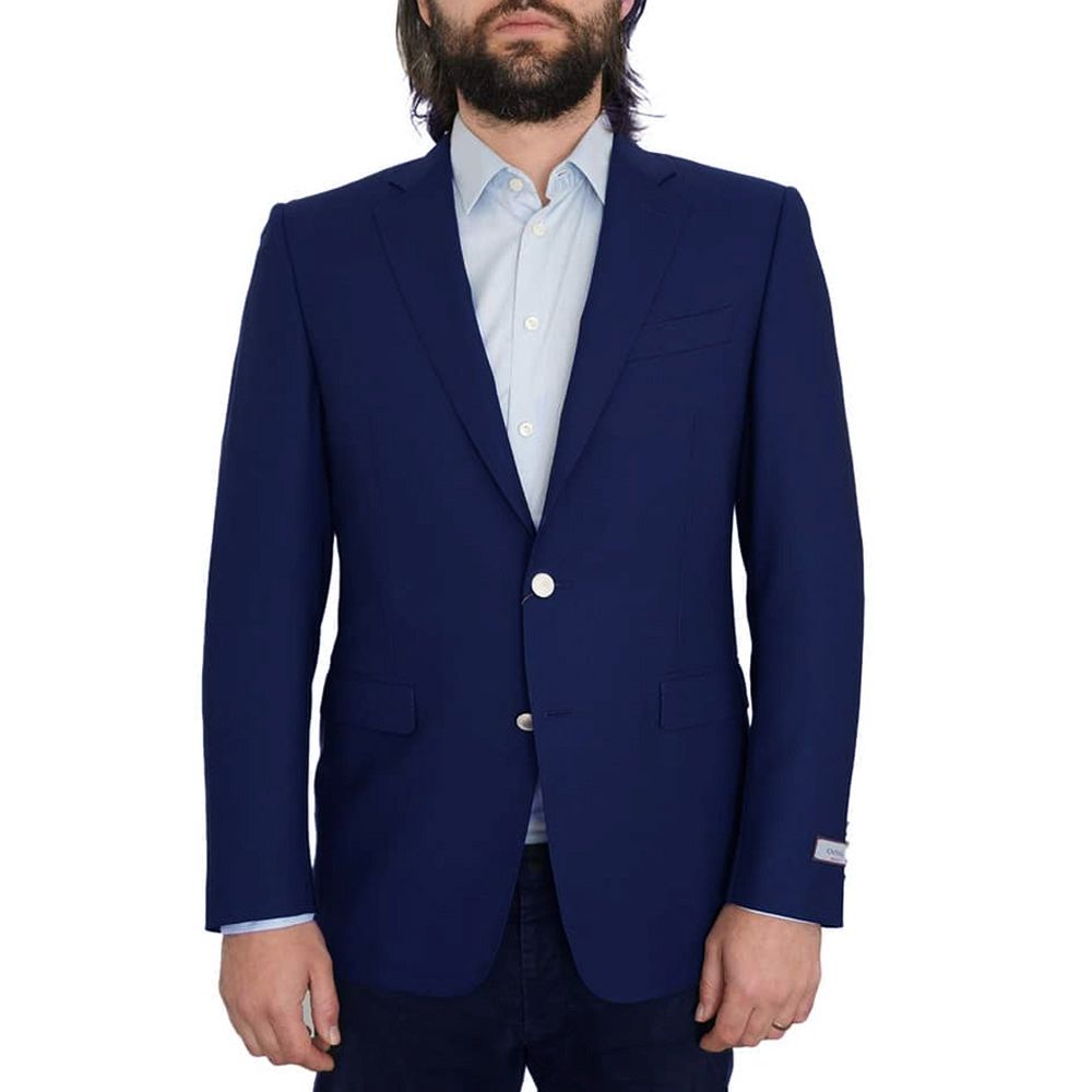 CANALI Pure Wool Travel Water Repellent Blue Blazer3