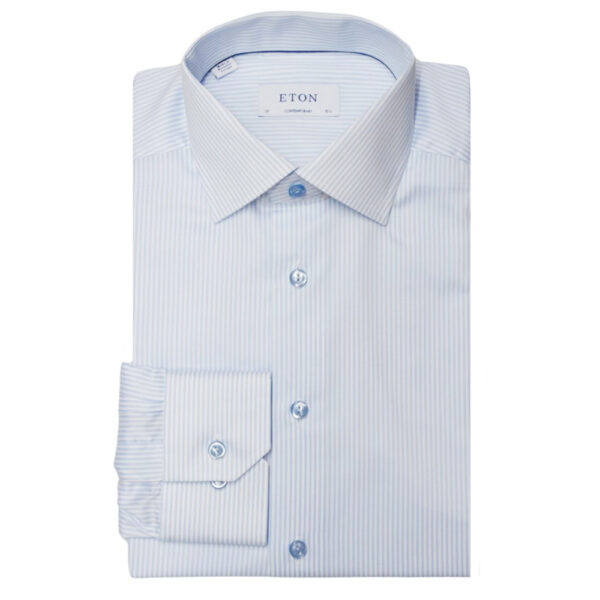 ETON light blue striped shirt