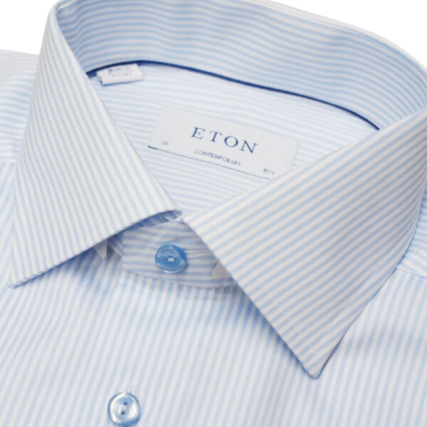 ETON light blue striped shirt collar