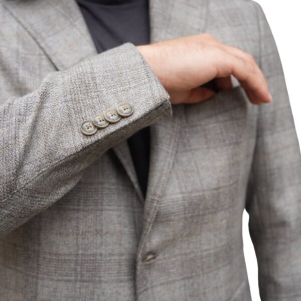 Eduard Dressler Windowpane Jacket buttons