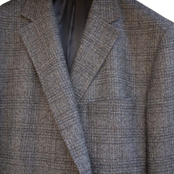 Eduard dressler check grey smart jacket closeup