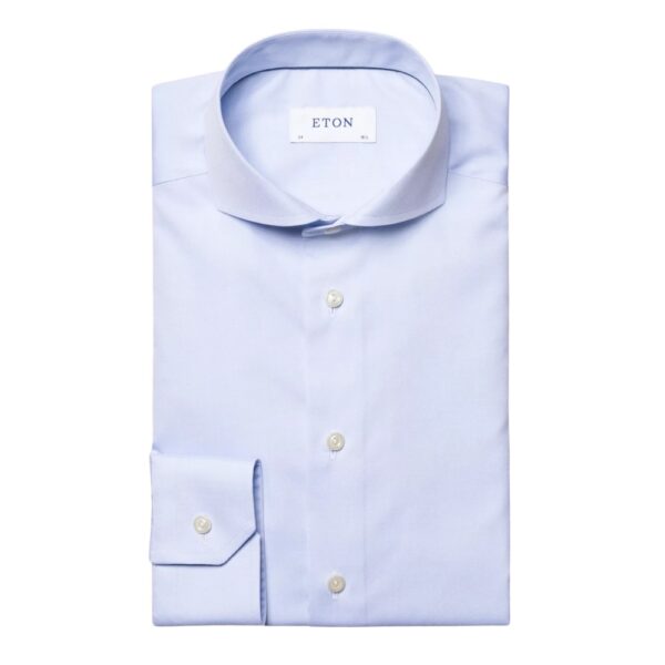 Eton Light Blue Shirt Extreme Cutaway Collar