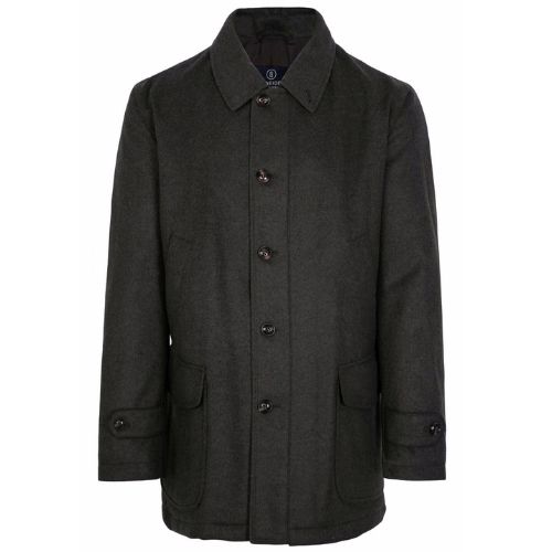 Schneiders Bobby Charcoal Wool and Cashmere Overcoat