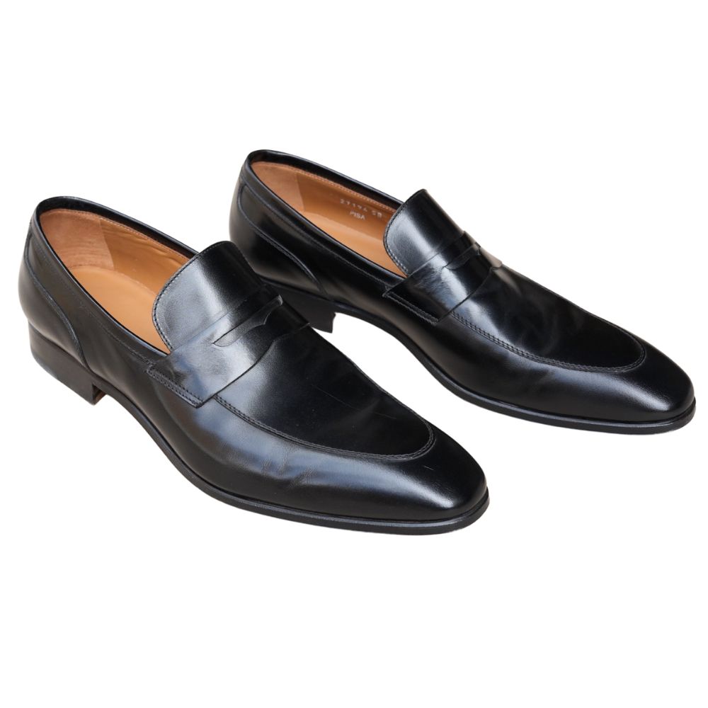 Stemar Black Leather Loafers 2