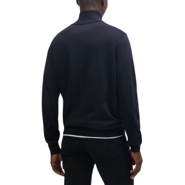 BOSS Navy Quarter zip 2