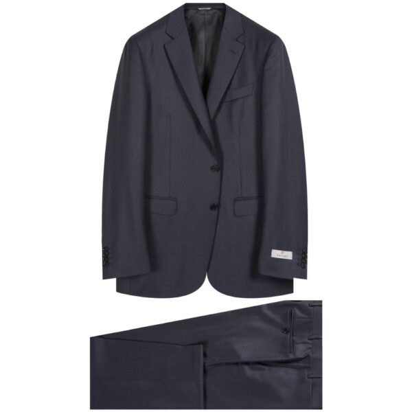 CANALI Navy Birdseye Suit 2