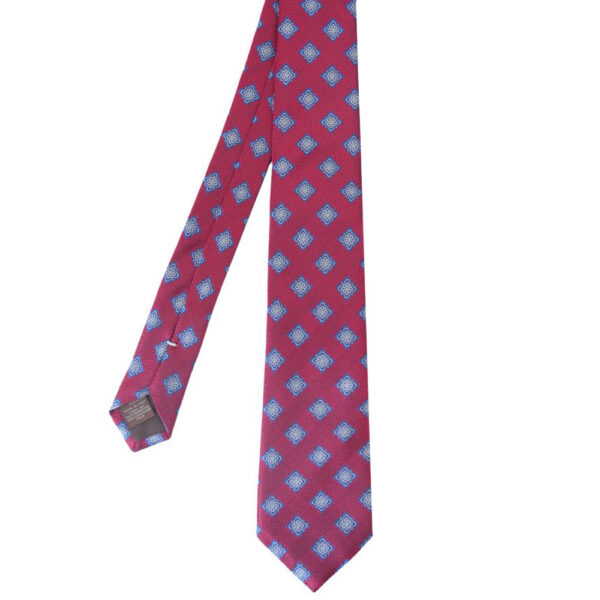 CANALI Red Floral Pure Silk Tie