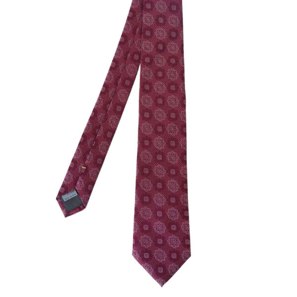 CANALI Red Mosaic Tie 2