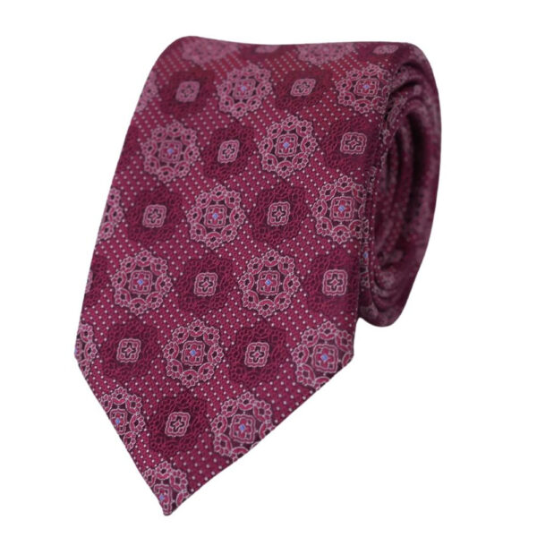 CANALI Red Mosaic Tie