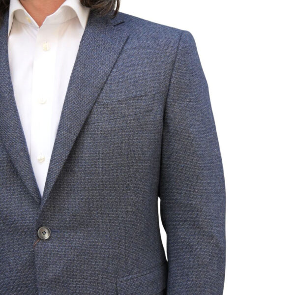 Canali Blue Smart Jacket detail