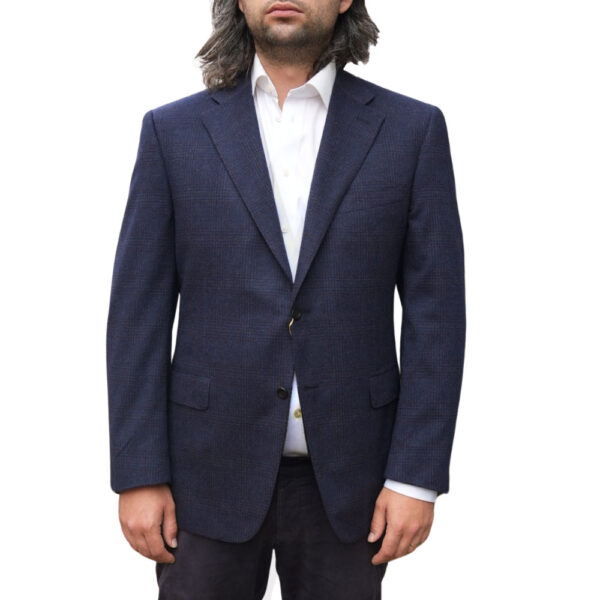 Canali Navy Check Smart Jacket 1