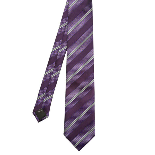 Canali Purple Tie and Pocket Square Set 4