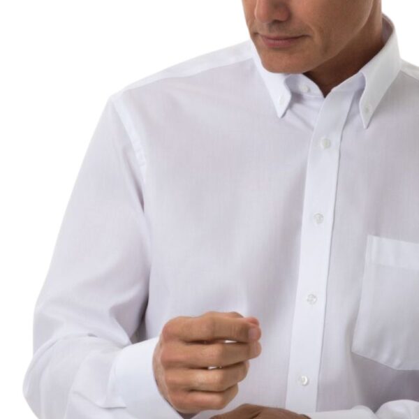 ETERNA Button Down White Shirt Collar