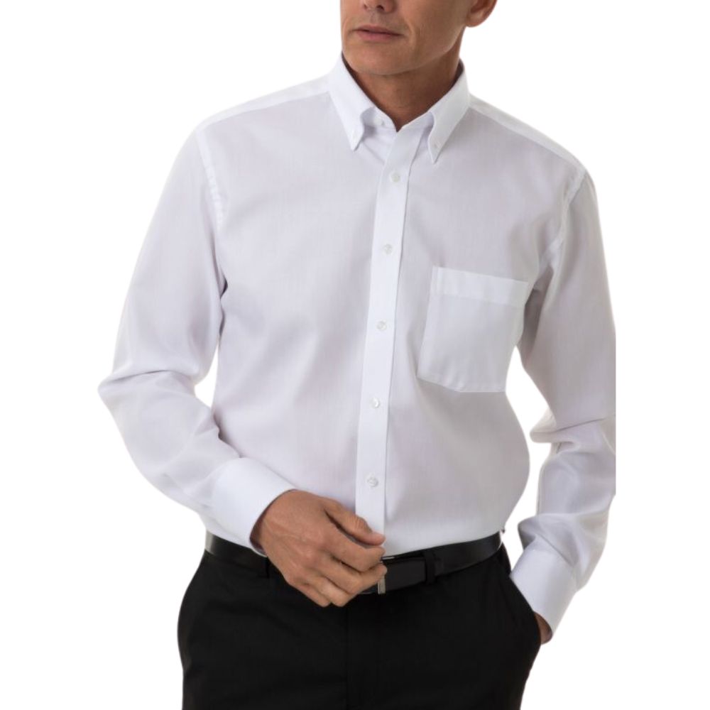 ETERNA Button Down White Shirt Front