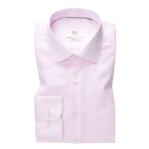 ETERNA Modern Fit Cotton Pink Shirt