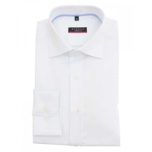 ETERNA Modern Fit Pure Cotton White Shirt