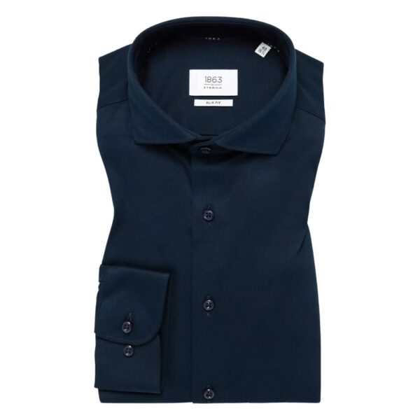 ETERNA Soft Jersey Navy Shirt