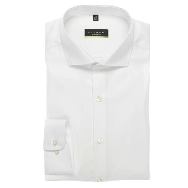 ETERNA Super Slim Fit White Shirt