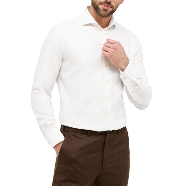 ETERNA White Linen Shirt Menswear Online