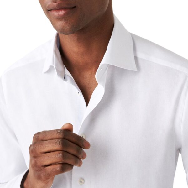 ETON Contemporary Fit Dobby White Shirt collar