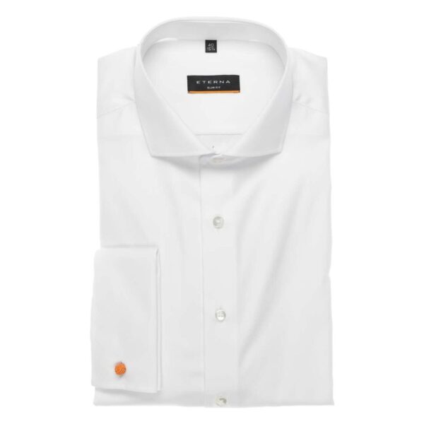 Eterna 1863 Slim Fit White Shirt with French Cuff