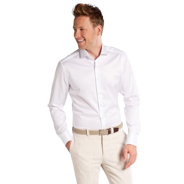 Eterna Slim Fit White Shirt 3