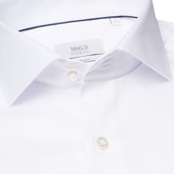 Eterna Slim Fit White Shirt Collar