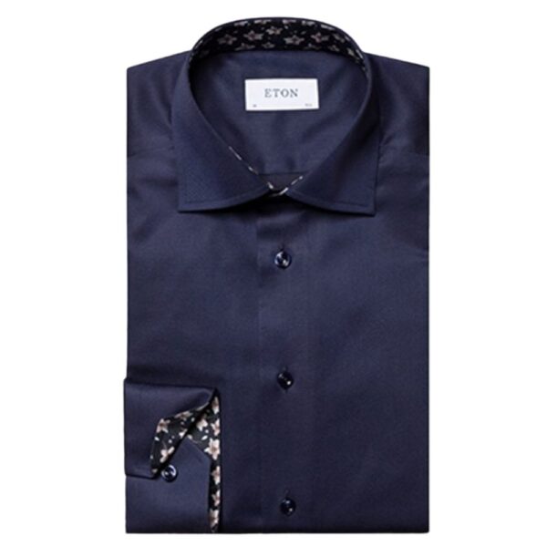 Eton Navy Floral Shirt 2