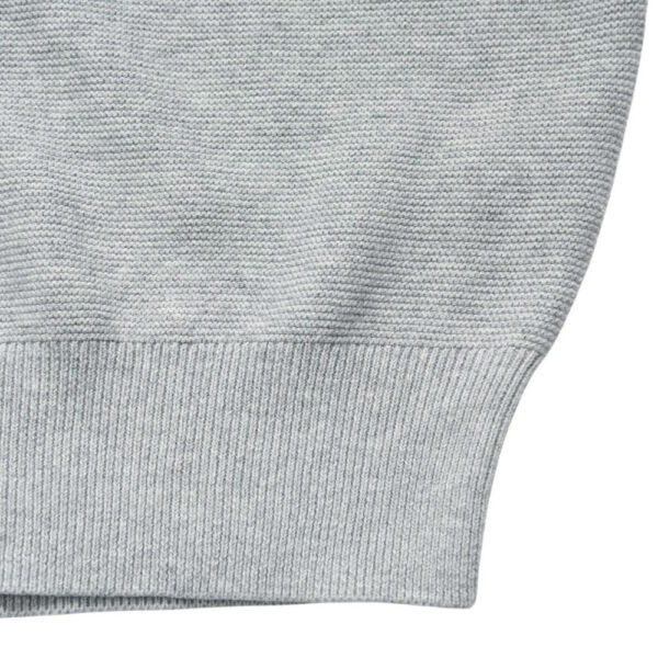 Fynch Hatton Casual Fit Silver V Neck Sweater detail 1