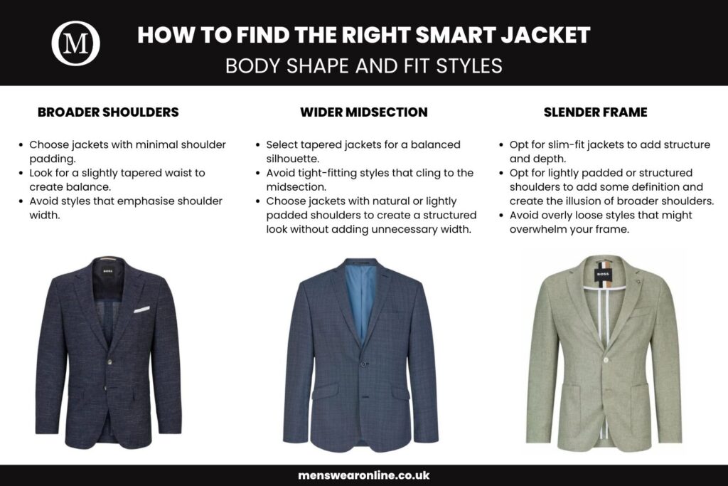 HOW TO FIND THE RIGHT SMART JACKET body shape and fit styles