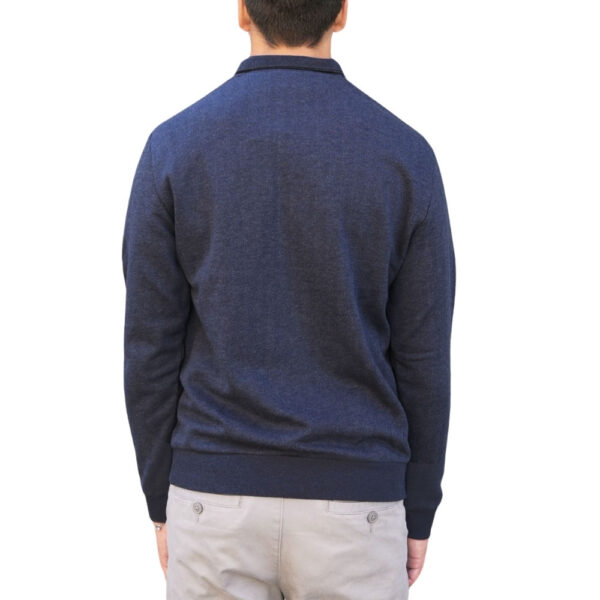 Hackett Blue Half Zip Jumper back