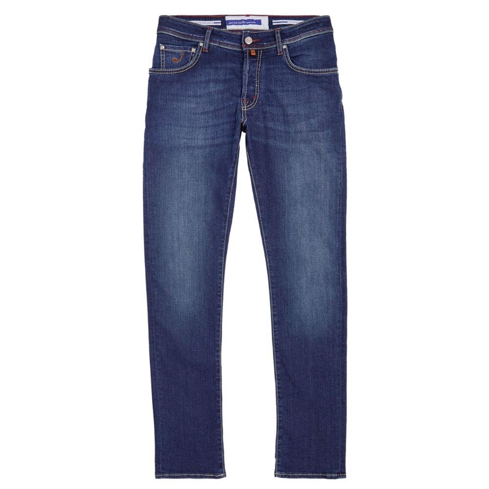 Jacob Cohen Honeycomb Badge Dark Blue Washed Jeans