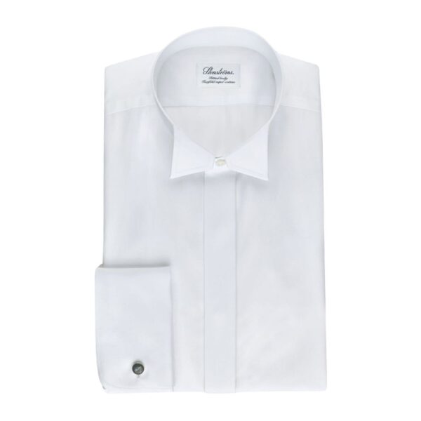 STENSTROMS Evening White Shirt with Wing Collar