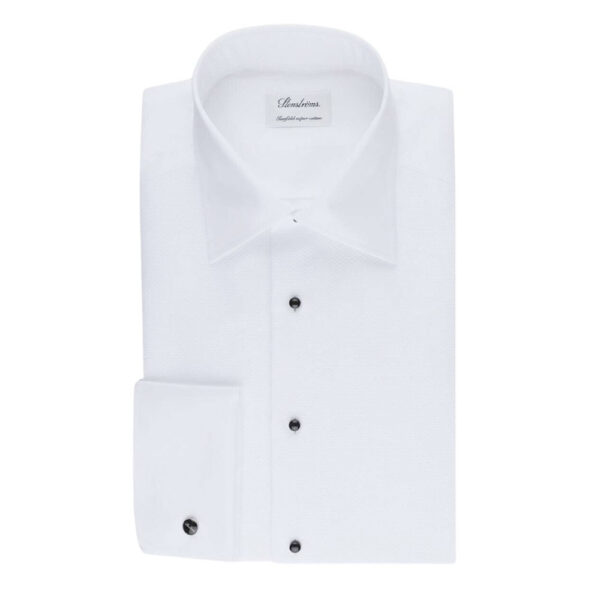 STENSTROMS Fitted Body Evening White Shirt 1