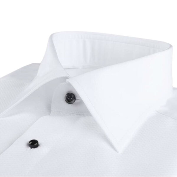 STENSTROMS Fitted Body Evening White Shirt 2 1