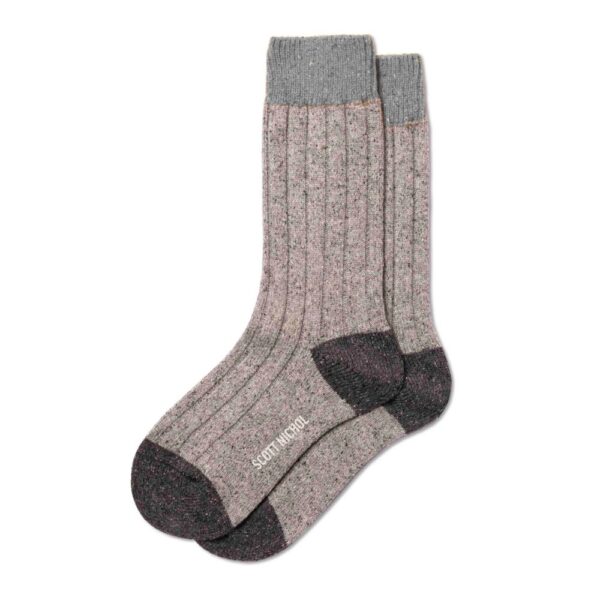 Scott Nichol Thornham Natural Fleck Wool Sock