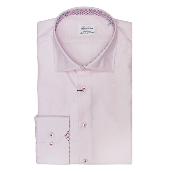 Stenstroms Pink Shirt geometric detail