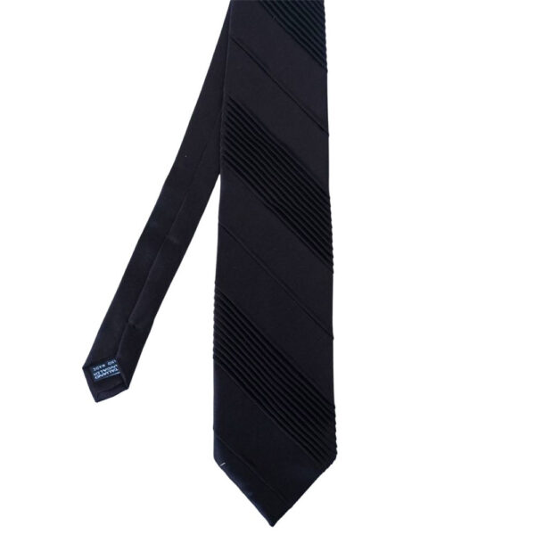 WARWICKS Black Textured Silk Tie 2