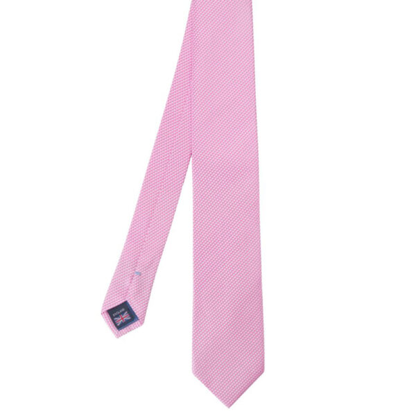 WARWICKS Pure Silk Pink Textured Tie 2