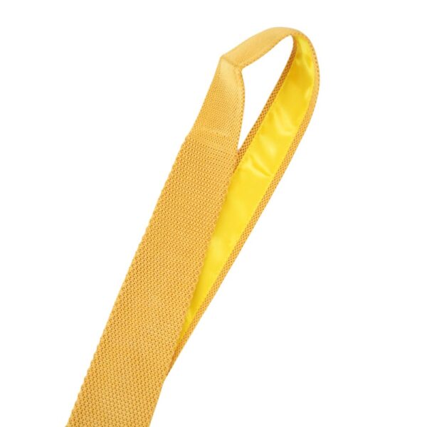 Warwicks Gold Knitted Square Neck Tie 3