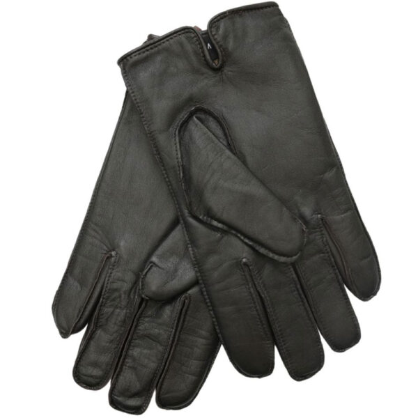 Warwicks Leather Dark Brown Wool Lined Gloves 2