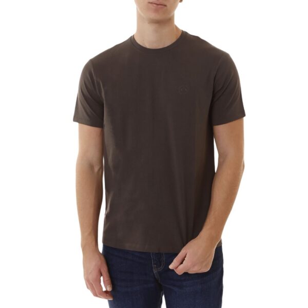 Armani Exchange Slim Fit Pima Cotton Olive T Shirt 2 1